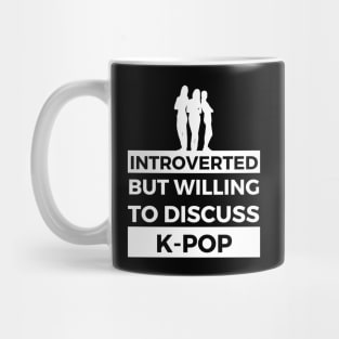 Introverted But Willing To Discuss K-Pop Music - Cowboy and Girl Dancing Design Mug